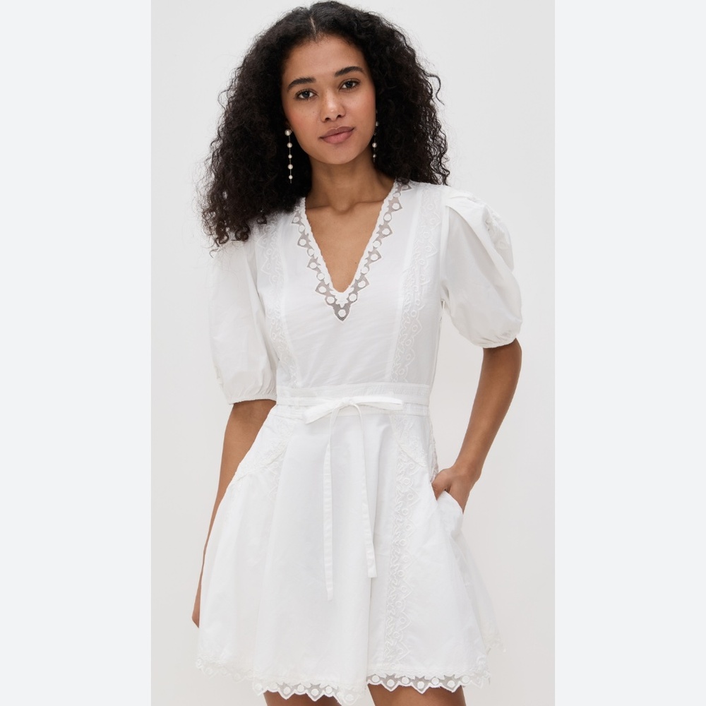 Ulla Johnson Camila Short Sleeve Mini Dress